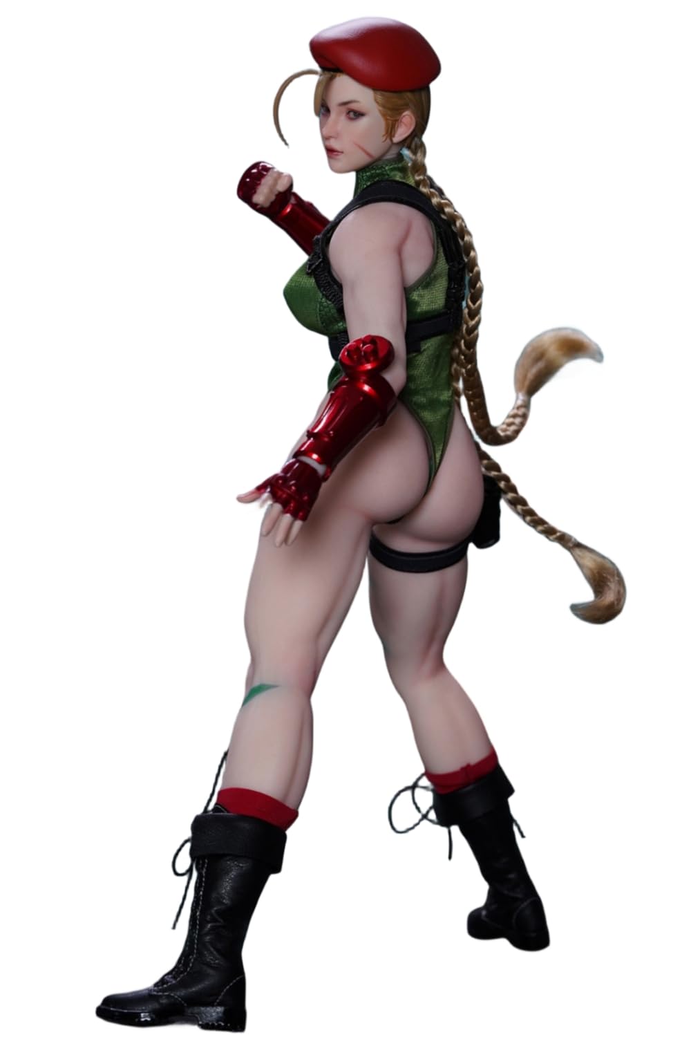 HiPlay Juego de figuras coleccionables de juguete completo: luchadora callejera, Jiami, versión verde, diseño sin costuras y móvil, figura de acción en miniatura a escala 1:6 P020A