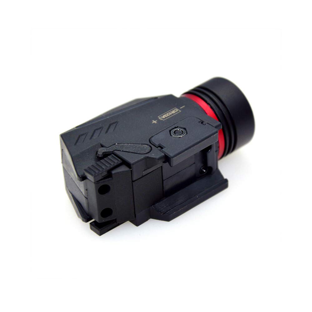 Tactique LED Lampe de Poche Rouge Laser Vue pour 20mm Rail Mini Glock Pistolet Pistolet Lumière lanterna Airsoft Lumière