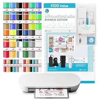 Silhouette America Portrait 4 Vinyl Cutting Machine, Deluxe Bundle