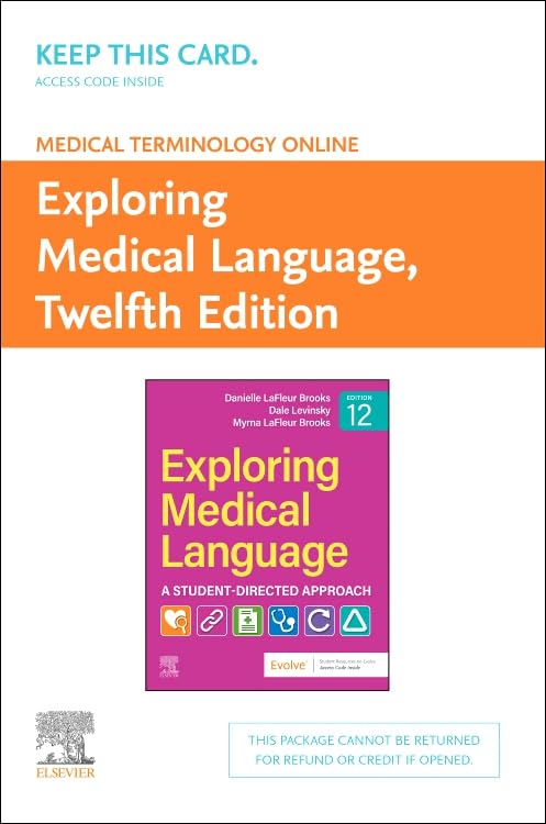 Medical Terminology Online for Exploring Medical Language (Access Card): A Student-Directed Approach