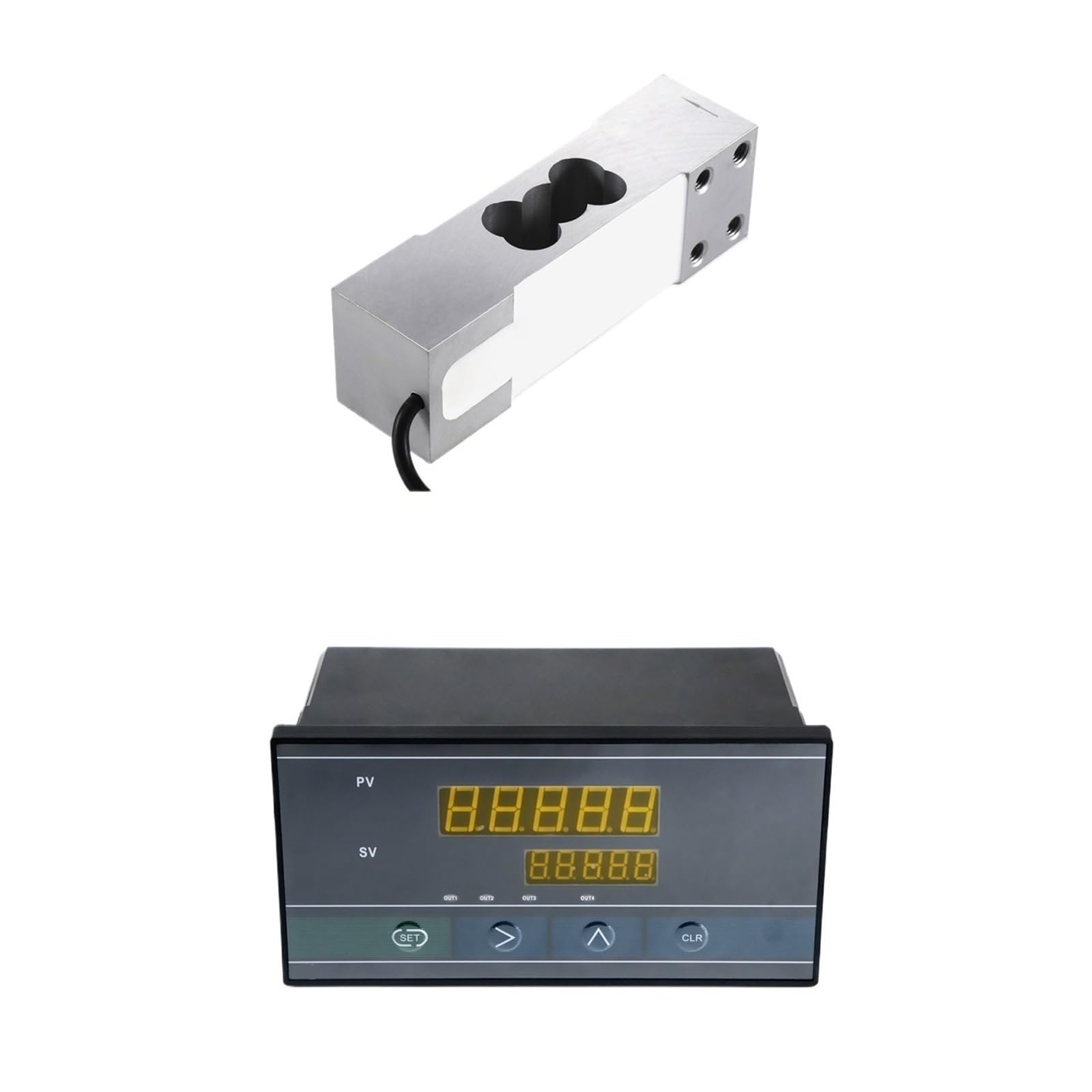 JJHQOKYNA Load Cell Sensor with 5 Digital Indicator Display Test The Pressure Tension Beam Weighing 200KG