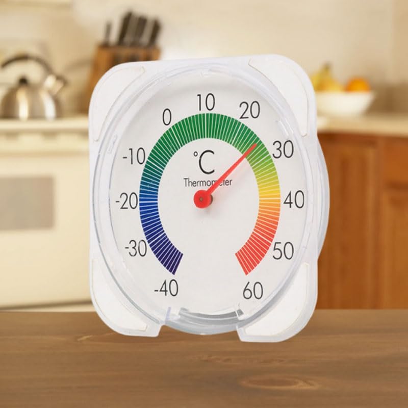 Thermometer Outdoor Temperature Gauge Wall Mounted Window Type Measuring Dial