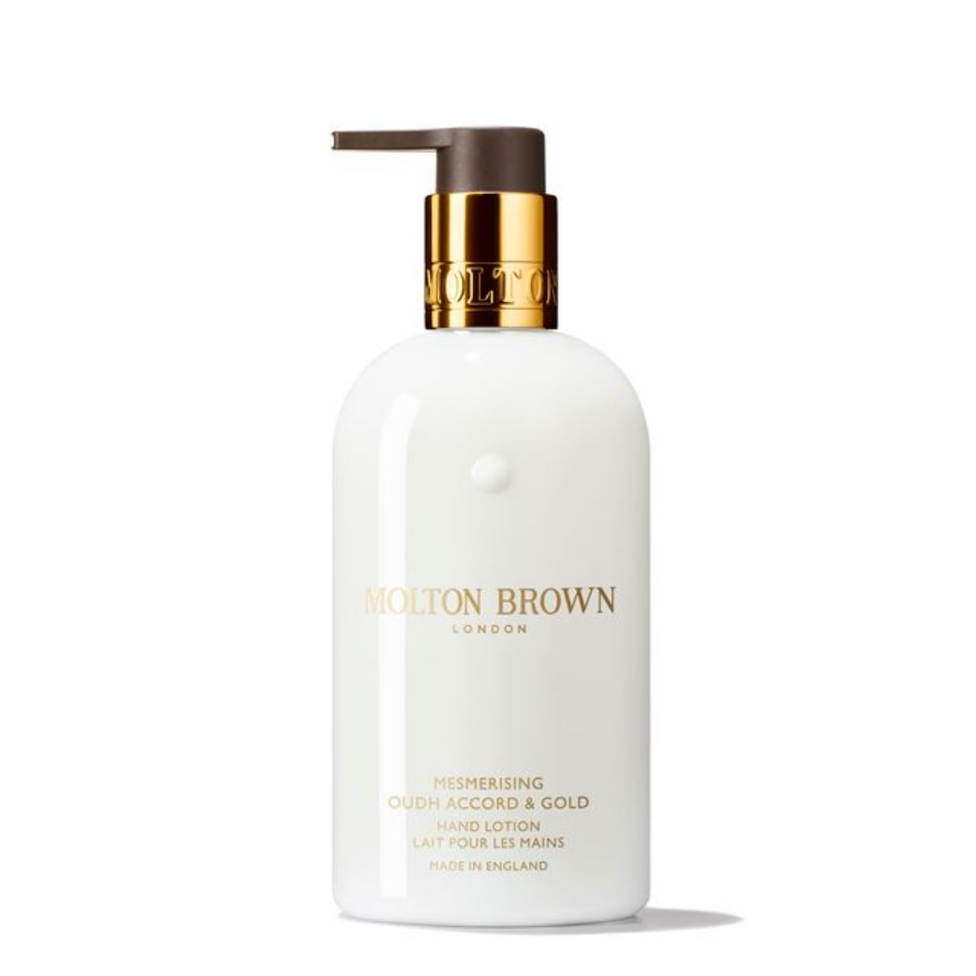 Molton Brown Mesmerising Oudh Accord & Gold Hand Lotion 300 ml[Amazon-developed Certification] Compact by Design