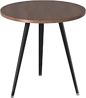 Vista 1 de Mesa de comedor redonda, mesa de conferencias redonda multiusos de 35 pulgadas con patas de aluminio para sala de estar, mesa de cocina pequeña