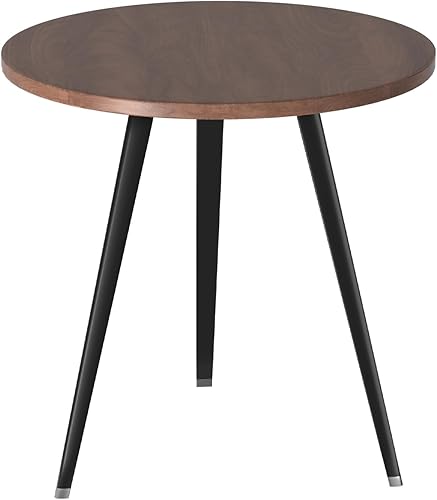 Mesa de comedor redonda, mesa de conferencias redonda multiusos de 35 pulgadas con patas de aluminio para sala de estar, mesa de cocina pequeña para