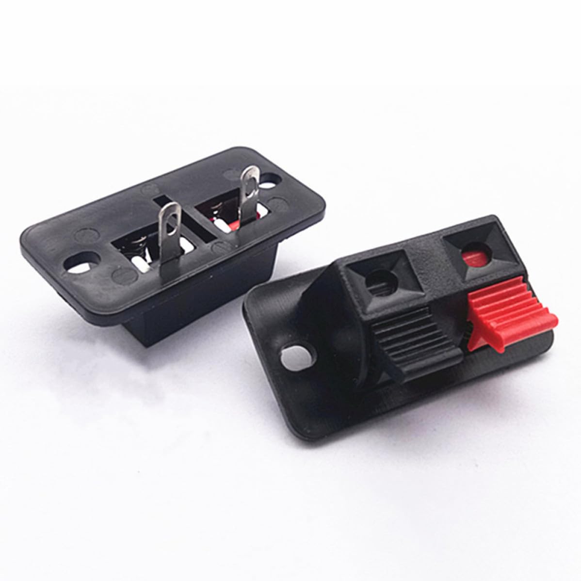 Toddmomy Connettore Terminale Altoparlante 2 Posizioni, Clip a Molla per Casse Acustiche, Materiale Plastica e Ferro, 30 Pezzi per Uso di Riparazione Affidabile