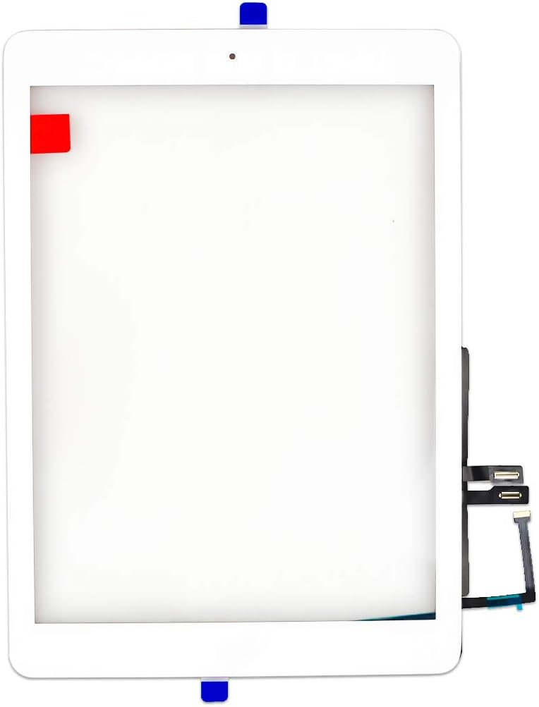 Aiiworld Touch Screen Digitizer Replacement with Home Button Adhesive for iPad 9.7 2018 iPad 6 6th A1893 A1954 (White)