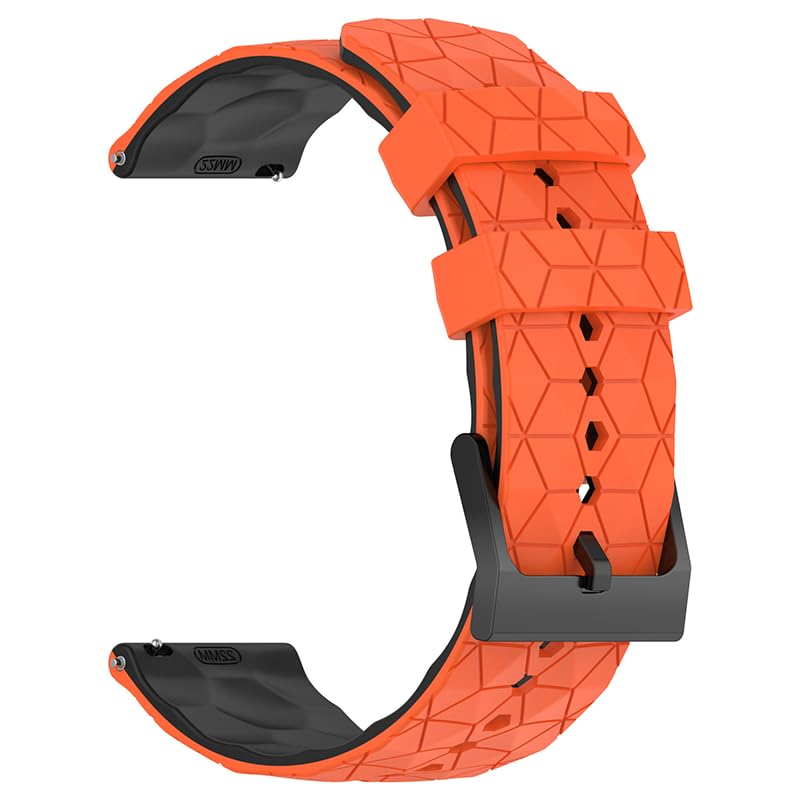 Bracelet de sport en silicone 20mm 22mm pour montre connectée Samsung Galaxy Watch et Garmin Forerunner