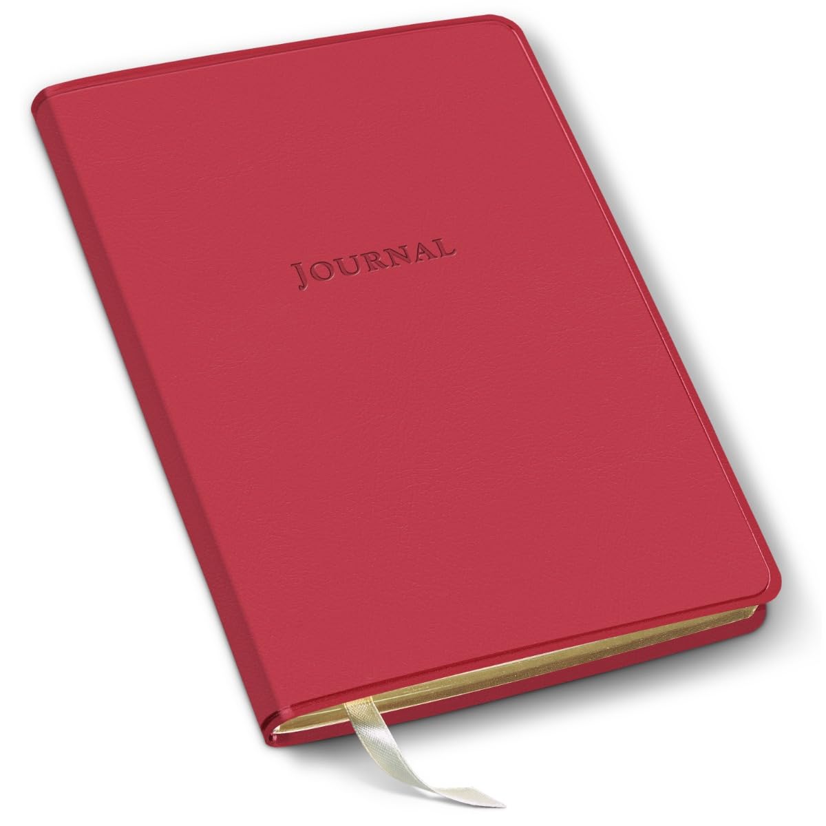 Gallery Leather Journal Notebook - 192 Pages, Softcover, For Men and Women, For Writing, Work & Travel, Handcrafted - Caribbean Red - 8 x 5.5, Desk