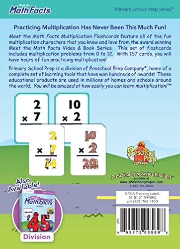 Meet The Math Facts: Multiplication Flashcards - Image 2