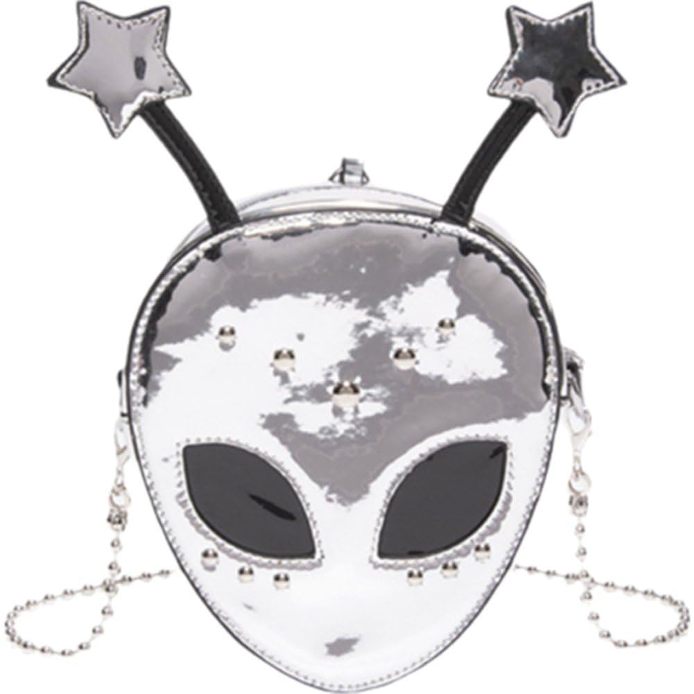 Bolso espeluznante para fiesta de Halloween infantil con máscara y brillo