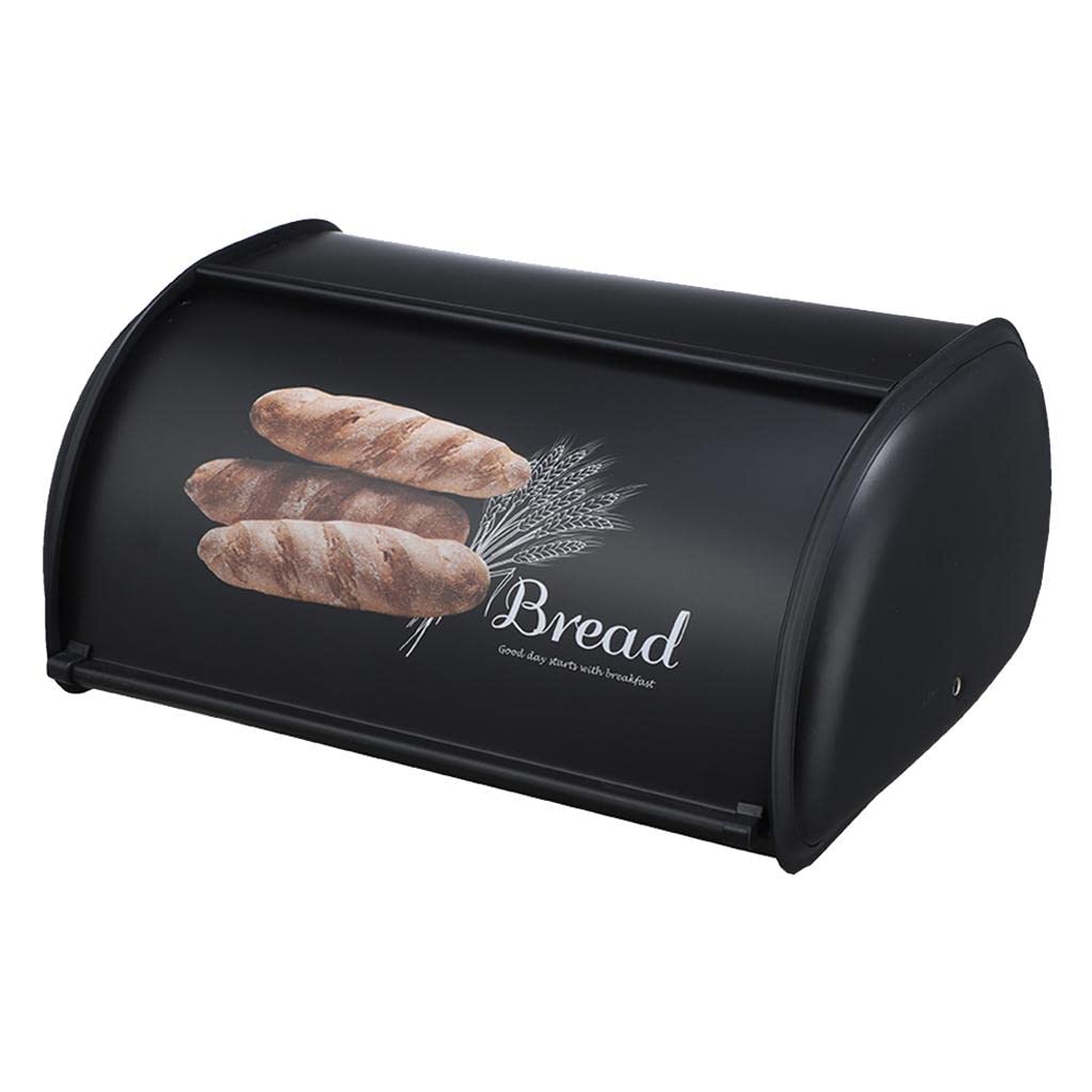 Bread Storage Box Large Capacity Stainless Steel Bread Bin Container Holder | Decorative | Vintage | Retro | Collector's Item