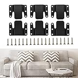 Zhitaoxun 6 Pieces Universal Sectional Sofa Interlocking,Sectional Sofa Connector Bracket Furniture