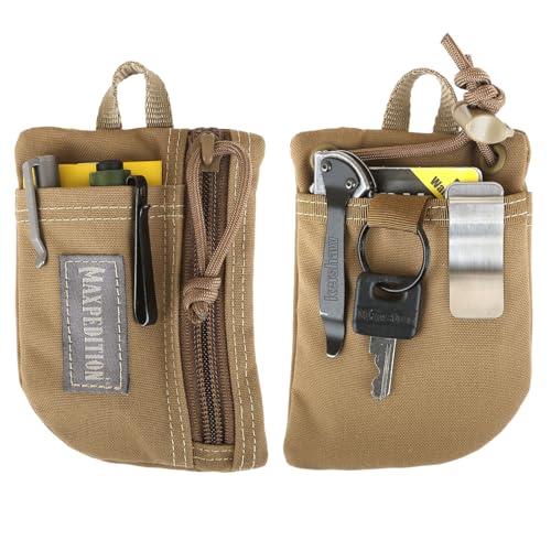 Image of MAXPEDITION Platy Pocket Organizer, Durable EDC Tool Pouch for Men, Neck Wallet with Paracord Lanyard, Holds Flashlight, Multitool, Pen, Notebook