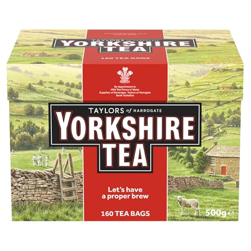 Yorkshire Tea - Erfrischender, Kräftiger, Schwarzer Englischer Tee - Aus Verantwortungsvollen Quellen - 160 Teebeutel