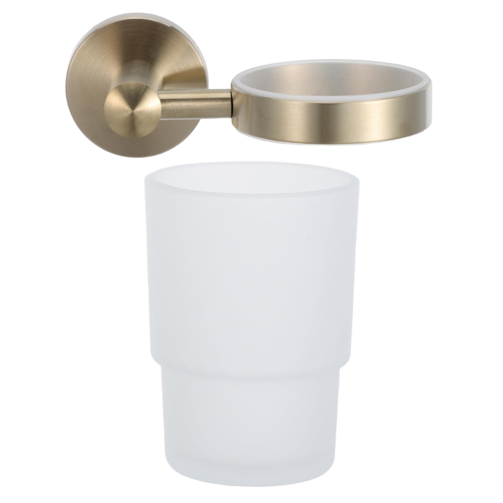 Portaspazzolino da Denti a Parete in Acciaio Inox Bicchiere Portaspazzolini da Bagno Stabile e Salvaspazio, Organizer Multiuso per Spazzolini e Dentifricio, Accessorio Bagno