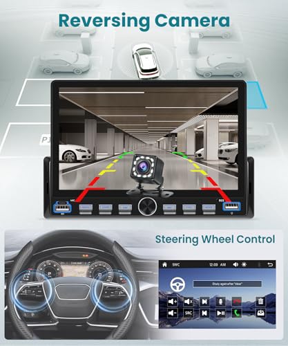Radio auto 7’’ Single Din con CarPlay y Android Auto miniatura 6
