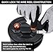 Tie Wire Reel – Lightweight Aluminum, Quick Lock Mechanism, Ambidextrous Rewind Knob, 12-18 Gauge Wire,Tie Wire Retractable Reel Portable and Durable Tie Wire Roll Wire Dispenser
