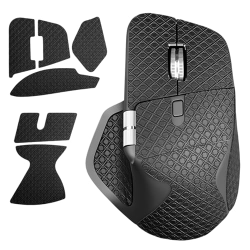 Image of ZORBES Compatible with Logitech MX Master 4, Gaming Mouse Anti-Slip Grip Tape Pre-Cut Adhesive Skin Protector, Sweat-Resistant PU Textured Mouse Grip Skin Cover, Peel and Stick, Traceless Adhesive