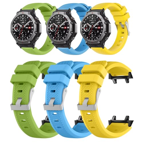 [YANMONGI] For Amazfit T-Rex 3 Pro 48mm&44mm/Amazfit T-Rex 3 oh VR xg ʋC _炩 h y ϏՌ h jp Hsvi~gO[+XJCu[+CG[j