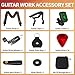 Guitar Accessories Kit:Strap,Capo,Picks,GuitaTuner,guitar string winders,Premium Guitar Gifts for Men, Beginners