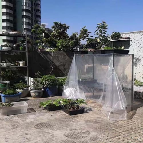 Bâche de protection résistante pluie 2x7m bâche étanche transparente œillets - 7