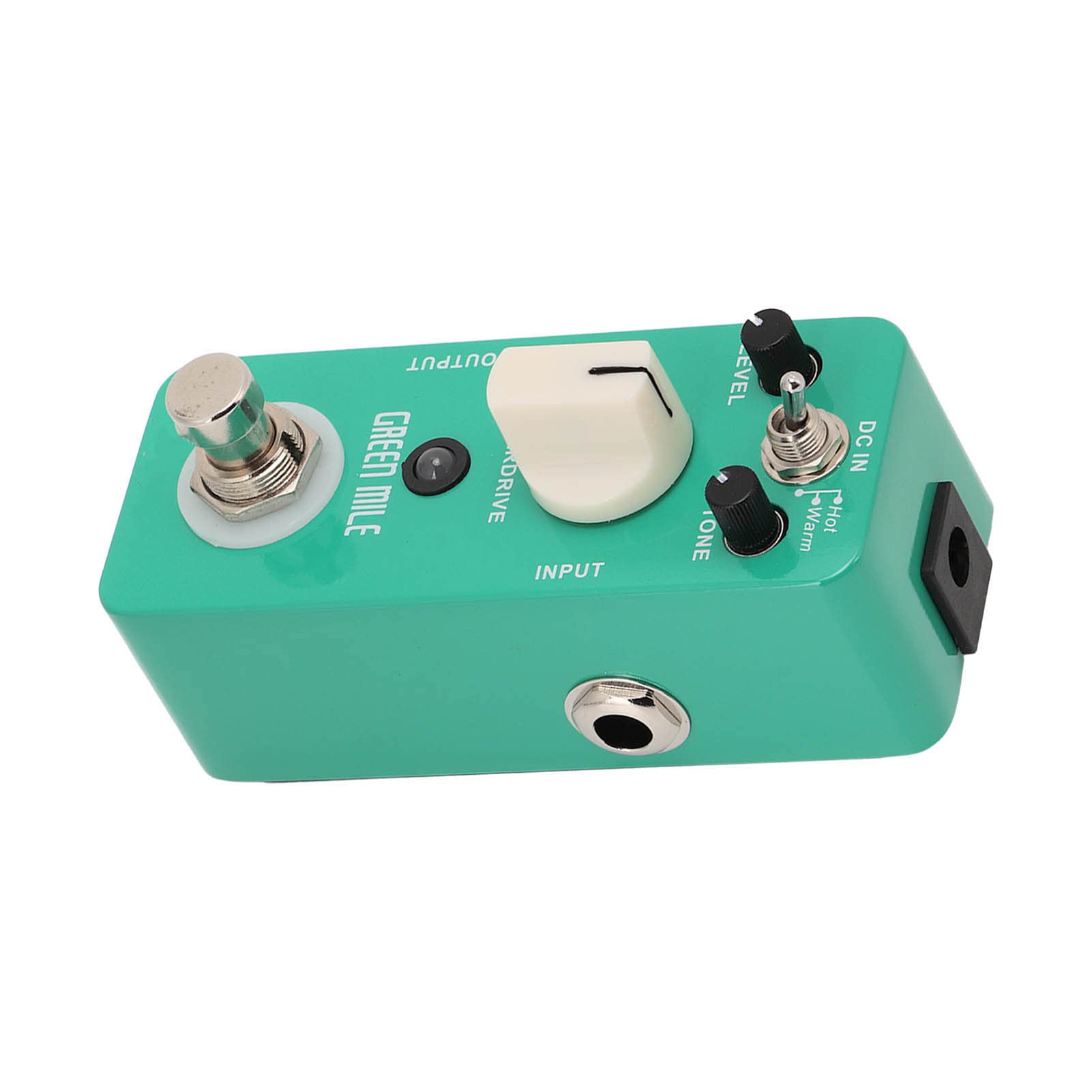 Overdrive Micro Pedal Metal Shell Mini Effetti Chitarra elettrica Effector Warm Hot 2 modalità per chitarristi musicisti Verde