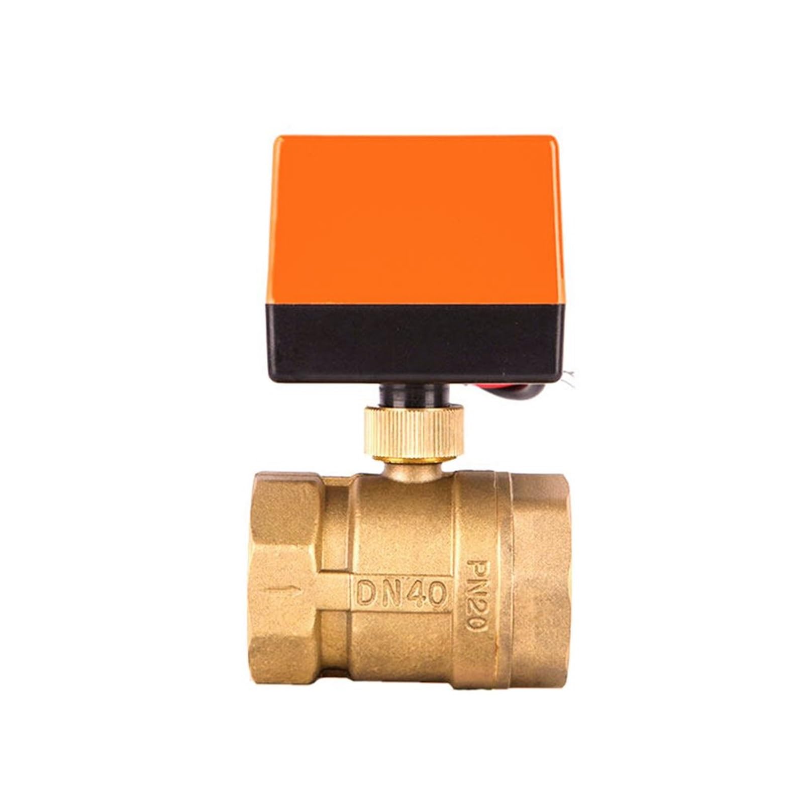 TREDSWQCV 1-1/2" Motorized 2-Way Ball Valve DN40 Brass Electric 3-Wire 2 Point Control 220V 12V 24V(24VAC)