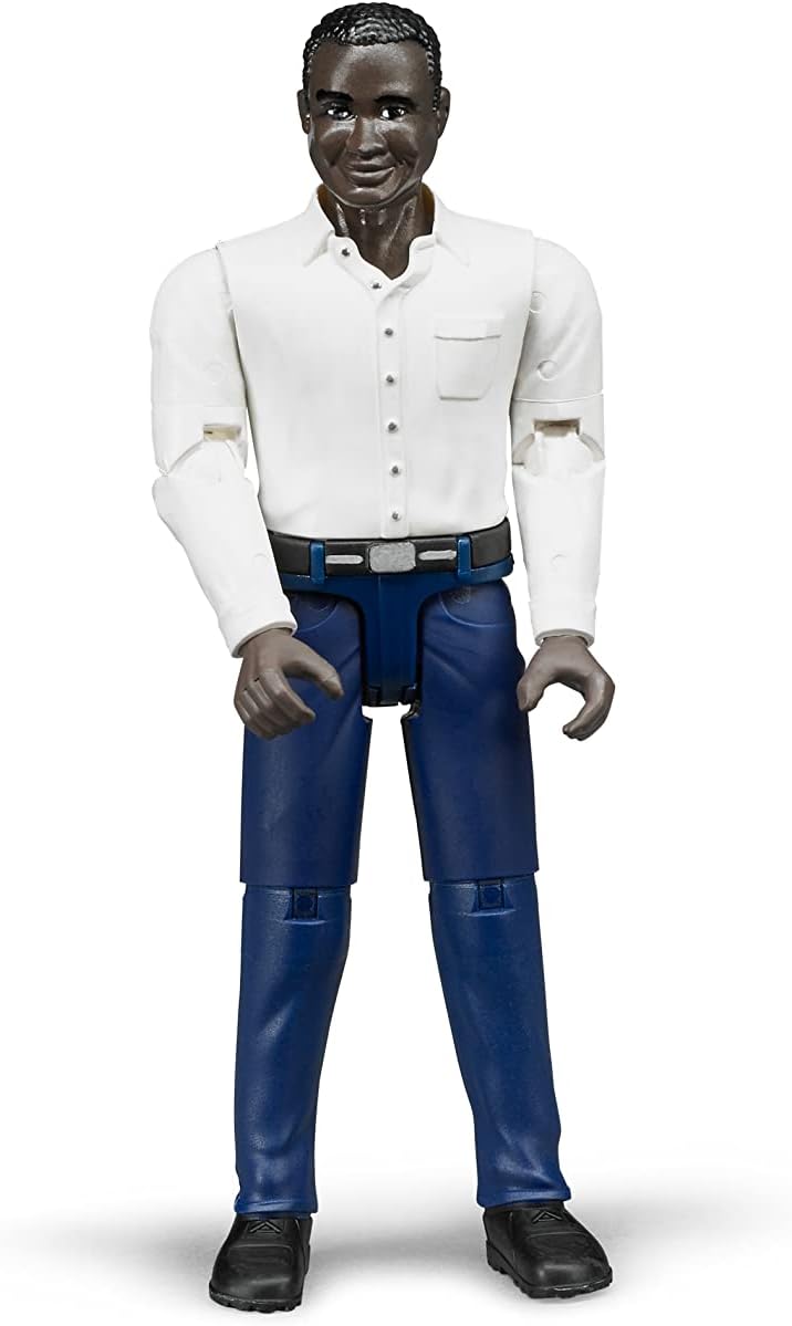 Man, Dark Skin, darkblue Jeans