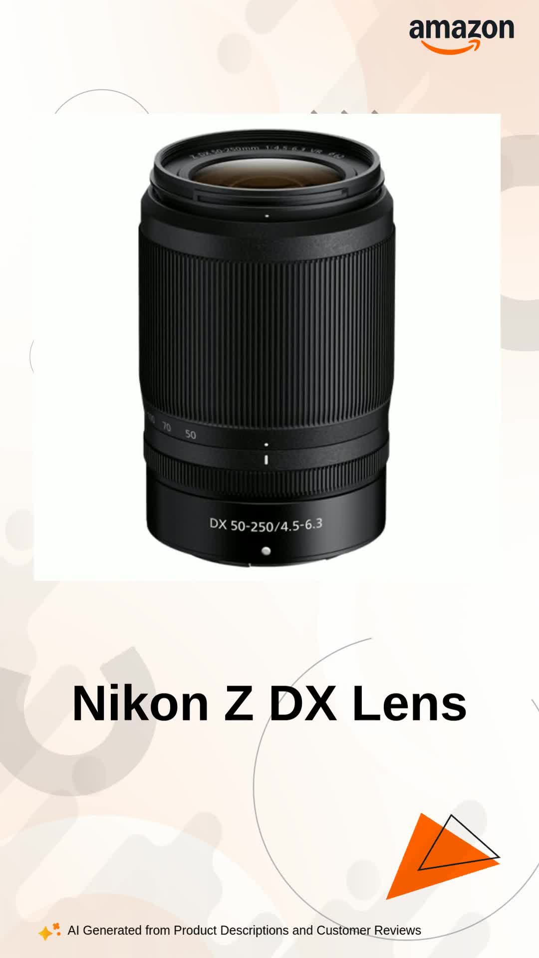 Nikon Z DX 50-250 mm VR Lens (Black) : Amazon.in: Electronics
