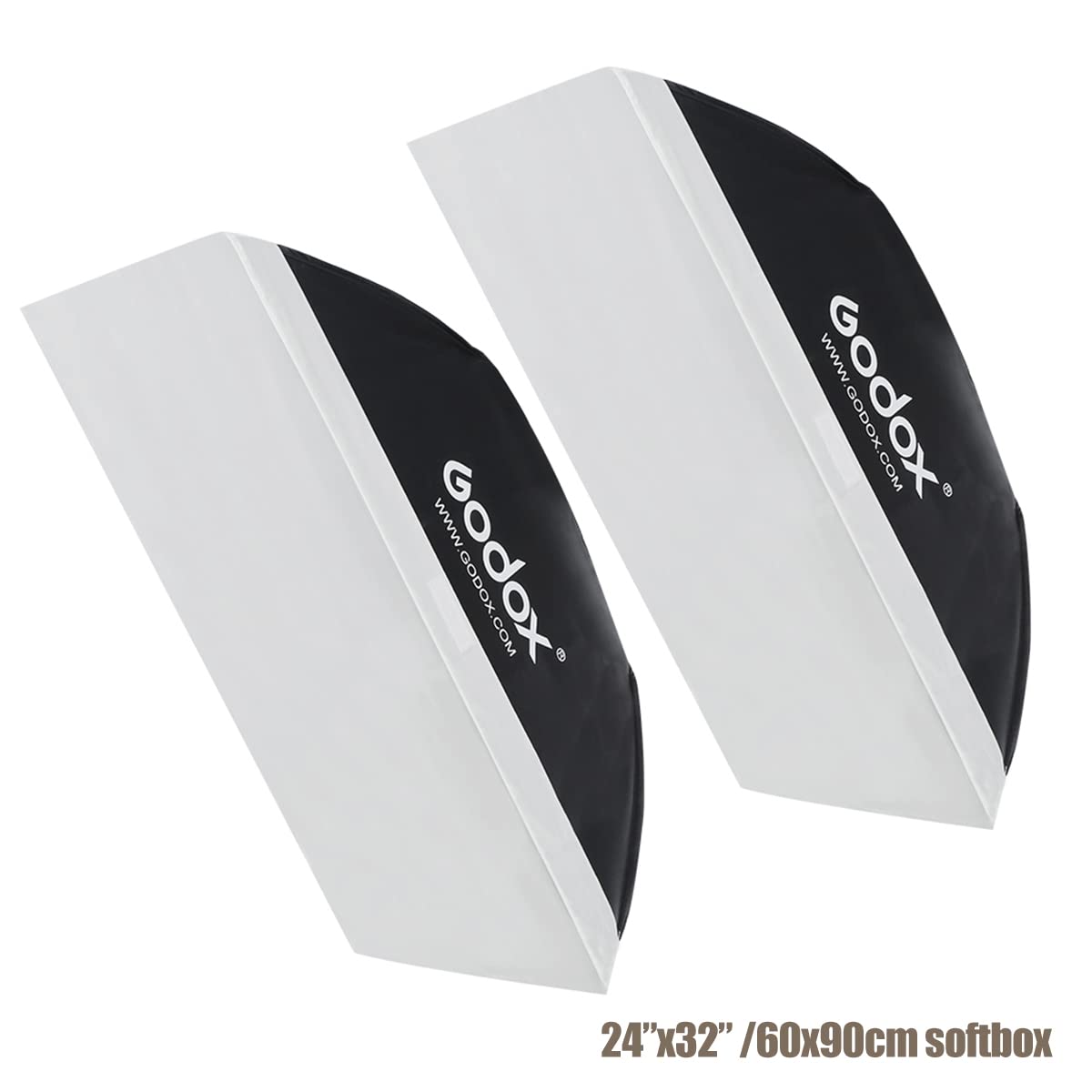 Godox MS300 Kit de lumière stroboscopique de Studio pour la Photographie, 2Pack 300W Stroboscope Photo avec Monture Bowens, Déclencheur de Flash, boîte à lumière, trépied, Sac de Rangement, Parapluie
