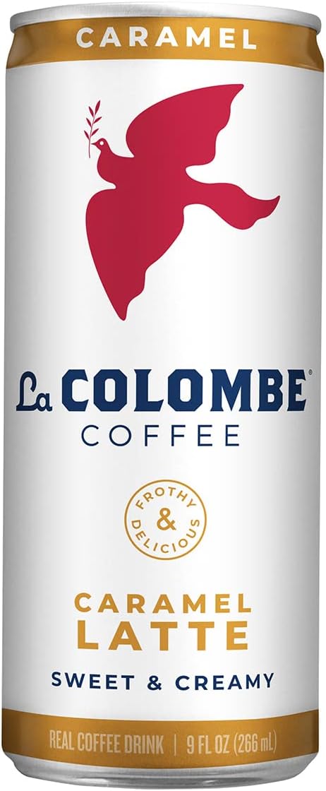La Colombe Caramel Draft Latte - 9 Fluid Ounce, 4 Count - Cold-Pressed Espresso and Frothed Milk + Real Caramel - Made With Real Ingredients - Grab And Go Coffee