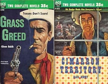 Mass Market Paperback Grass Greed / Cimarron Territory (Classic Ace Double, D-372) Book