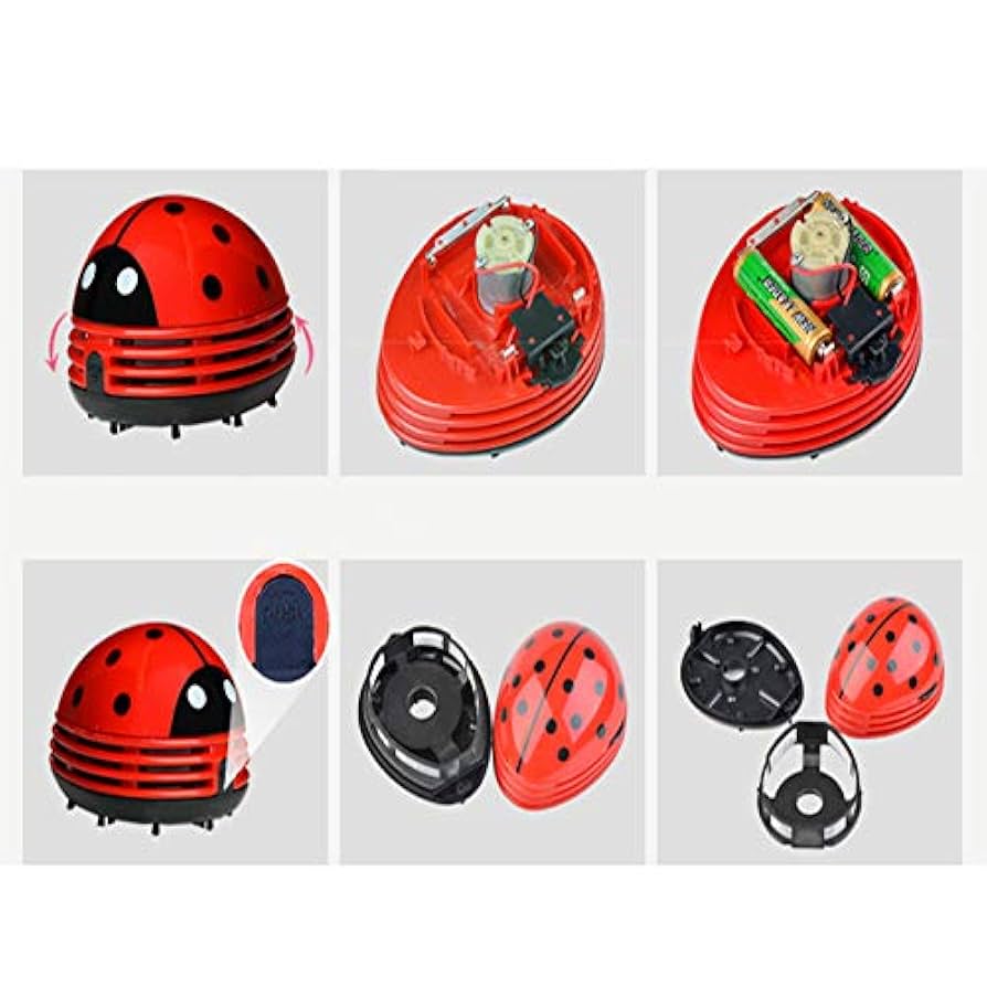 卓上クリーナー てんとう虫 卓上そうじ機 強力吸引 ミニクリーナー Amazon | 卓上クリーナー てんとう虫 卓上そうじ機 強力吸引