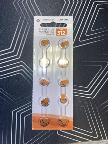 Member's Mark Hearing Aid Batteries Size 312 (10 ct.), Brown
