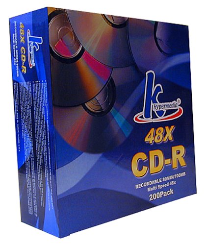 KHypermedia 80-Minute/700 MB 48x Blank CD-Rs (200-Pack Spindle)