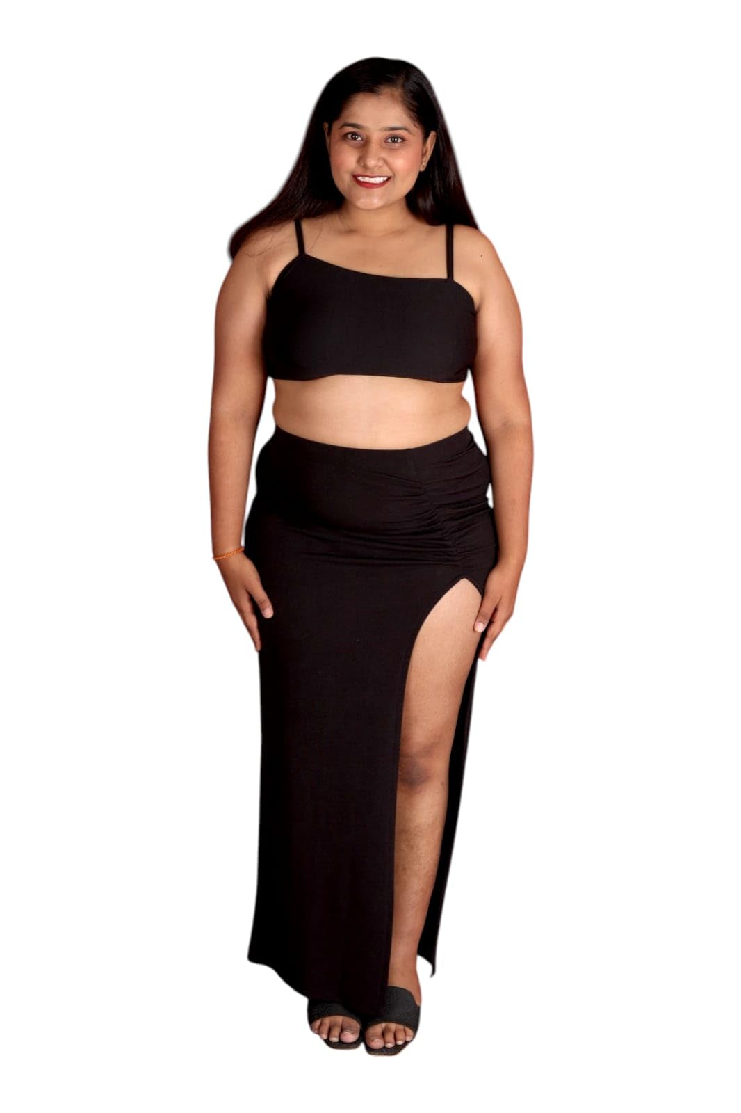 buy Women's Sleeveless Black Tankini with High-Waisted Bottoms-picture-53