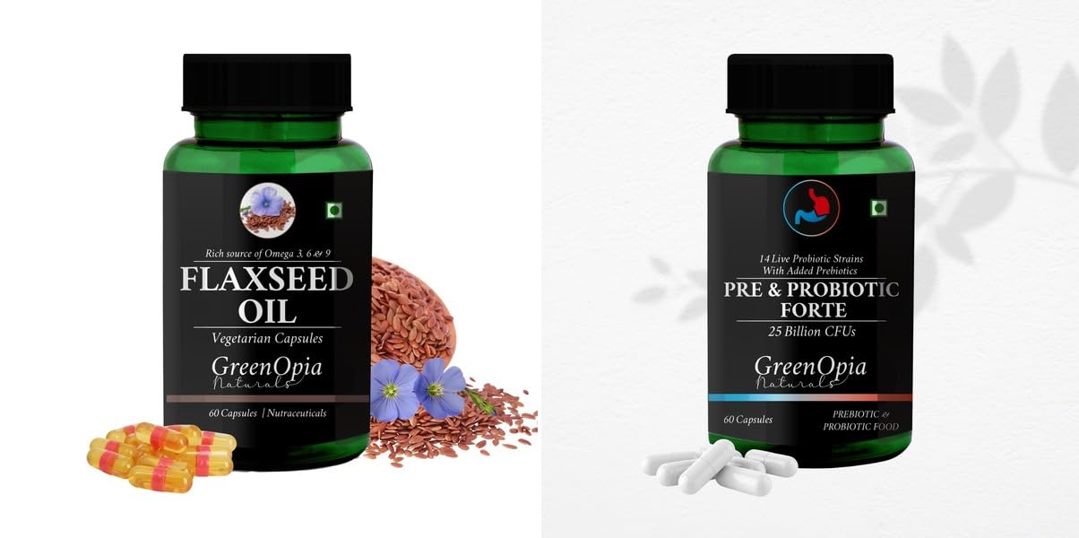 Flax Seed Oil Pre And Probiotics Forte Wellness Daily Vitality 60 CAPSULES-image-30