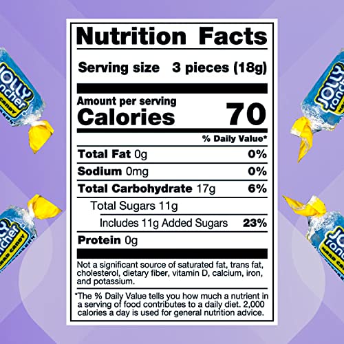 Jolly Rancher Blue Raspberry Hard Candy, Individually Wrapped, Bulk Candy Bag - 1 Pound (16 Oz) #TOP6