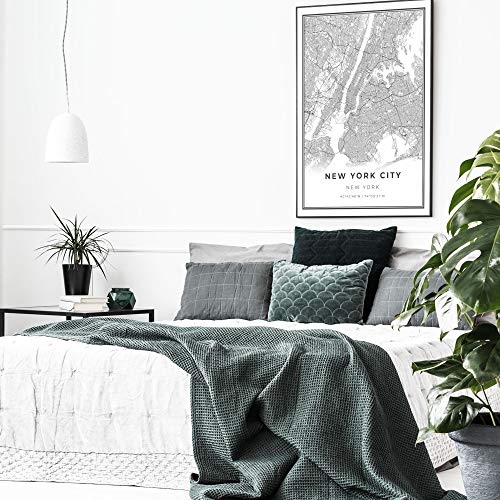 Skanndi New York Area Map Print, New York City Nyc Ny Usa, Map Art Poster, Modern Wall Art, Street Map Artwork 9X11 #TOP4