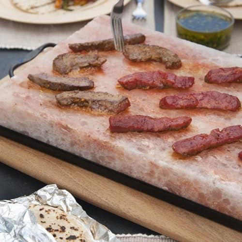 Suministros para barbacoa LIFKOME con estante de platos en hierro esmaltado negro para cocina 5