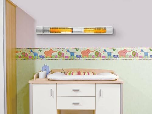 Semptec Urban Survival Technology Terrassenheizstrahler: IR-Außen-Heizstrahler, Goldröhre, 3.000 W, IP65, Fernbedienung, Silber (Heizstrahler Infrarot, Heizstrahler Terrassenheizer) – Bild 7