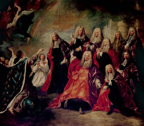 Impression sur toile Jean François De Troy ex-voto, tableau décoration salon 60x90cm