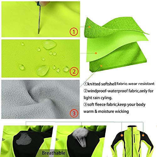Chaqueta térmica para ciclismo invierno impermeable miniatura 3