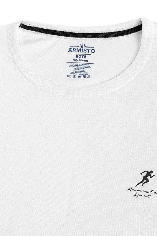 Image of Armisto Boys Drifit T-Shirt /Sweat Absrobent /Badminton, Pickleball, Paddleball, Cricket, Cycling, Volleyball, Running (All Sports)