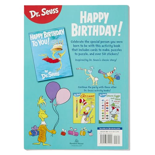 Dr. Seuss: Happy Birthday To You Sticker Activity Book: Includes Puzzles, Cards, and Over 50 Stickers (Dr. Seuss Coloring & Activity Books) - Image 6