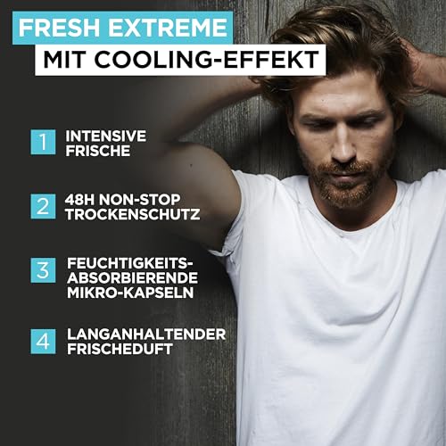 Deo-Roller für Herren von L’Oréal Men Expert mit kühlendem Effekt