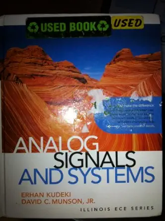 Analog Signals and Systems  - Instructor's Solutions Manual - img