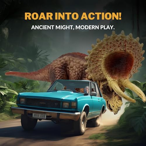 Image of Triceratops Dinosaur Toy Action Figure, Realistic Triceratop Big Dinosaurs Toys for Kids, Dinosaur Triceratops Toy for Play and Display, Jurassic Dino Toys for Boys & Girls (Triceratops)