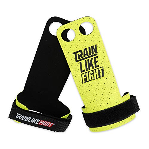 TRAINLIKEFIGHT Xeno 2H - Maniques pour Cross-Training/callisthénie/Exercices de Gymnastique - Protection pour Les Mains - Coloris Vert avec Micro-Perforation - S Cover